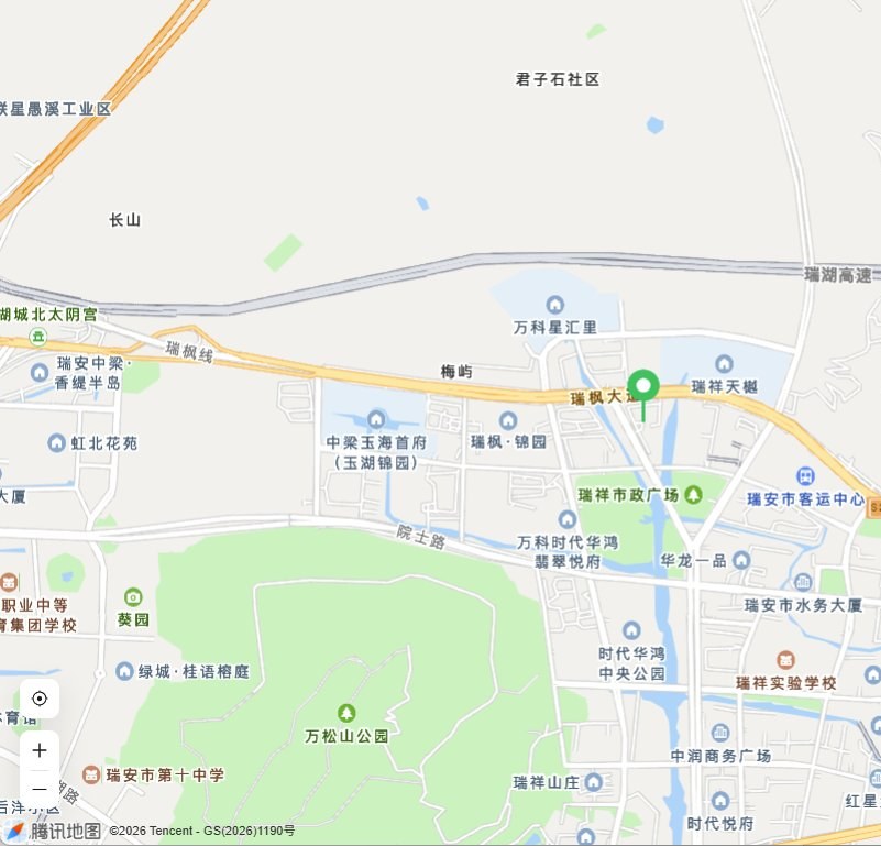 瑞安开元名都大酒店位置示意图